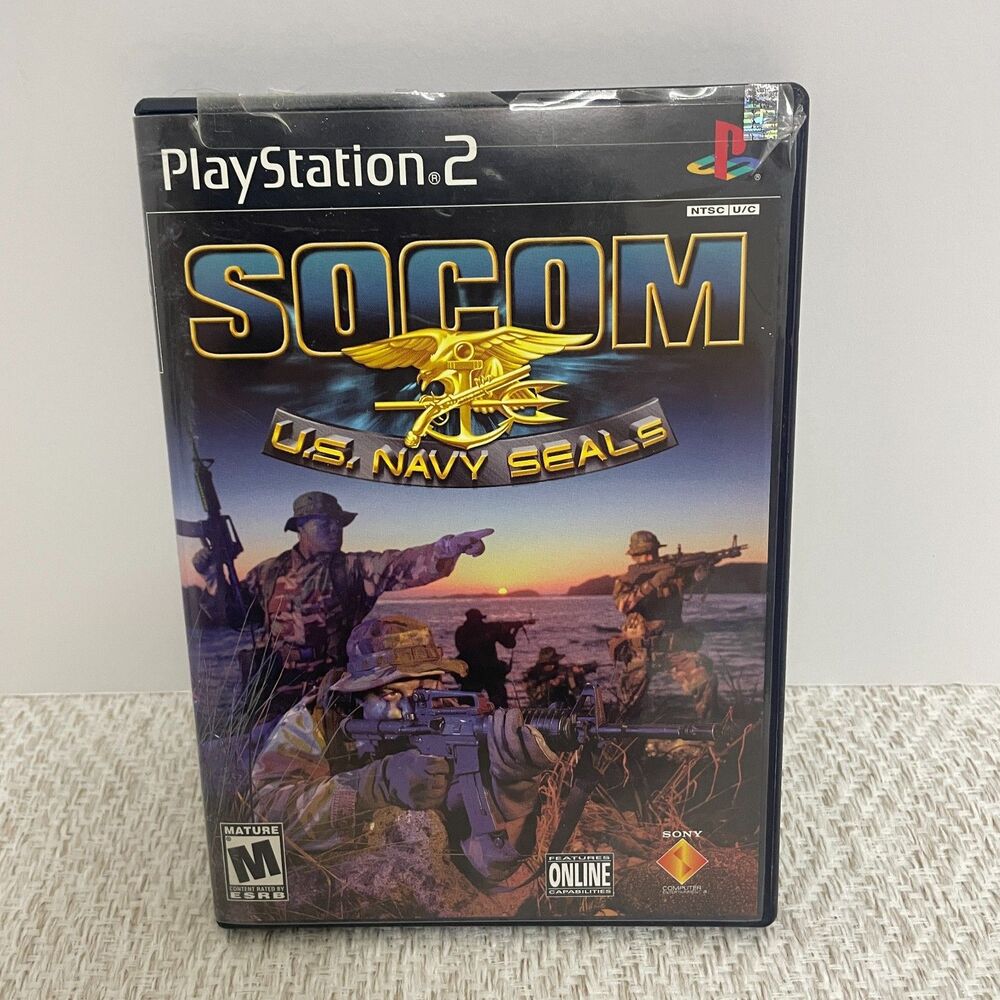 SOCOM U.S. Navy Seals Video Game for Sony Playstation 2 Complete **READ**